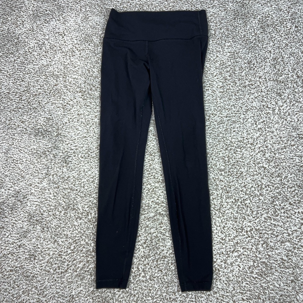 Lululemon Pants Womens 8 Black Ankle Leggings Yoga Gym Workout Athletic Sport